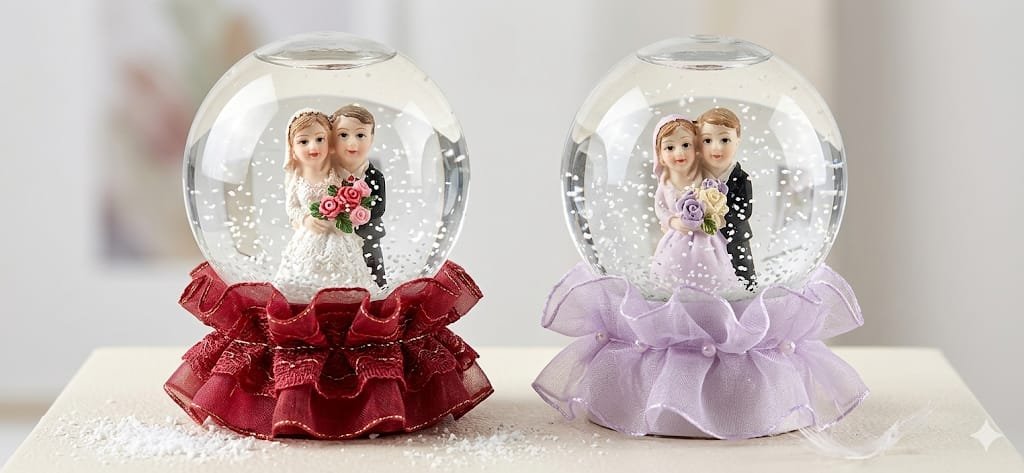 LED Snow Balls with couple images inside